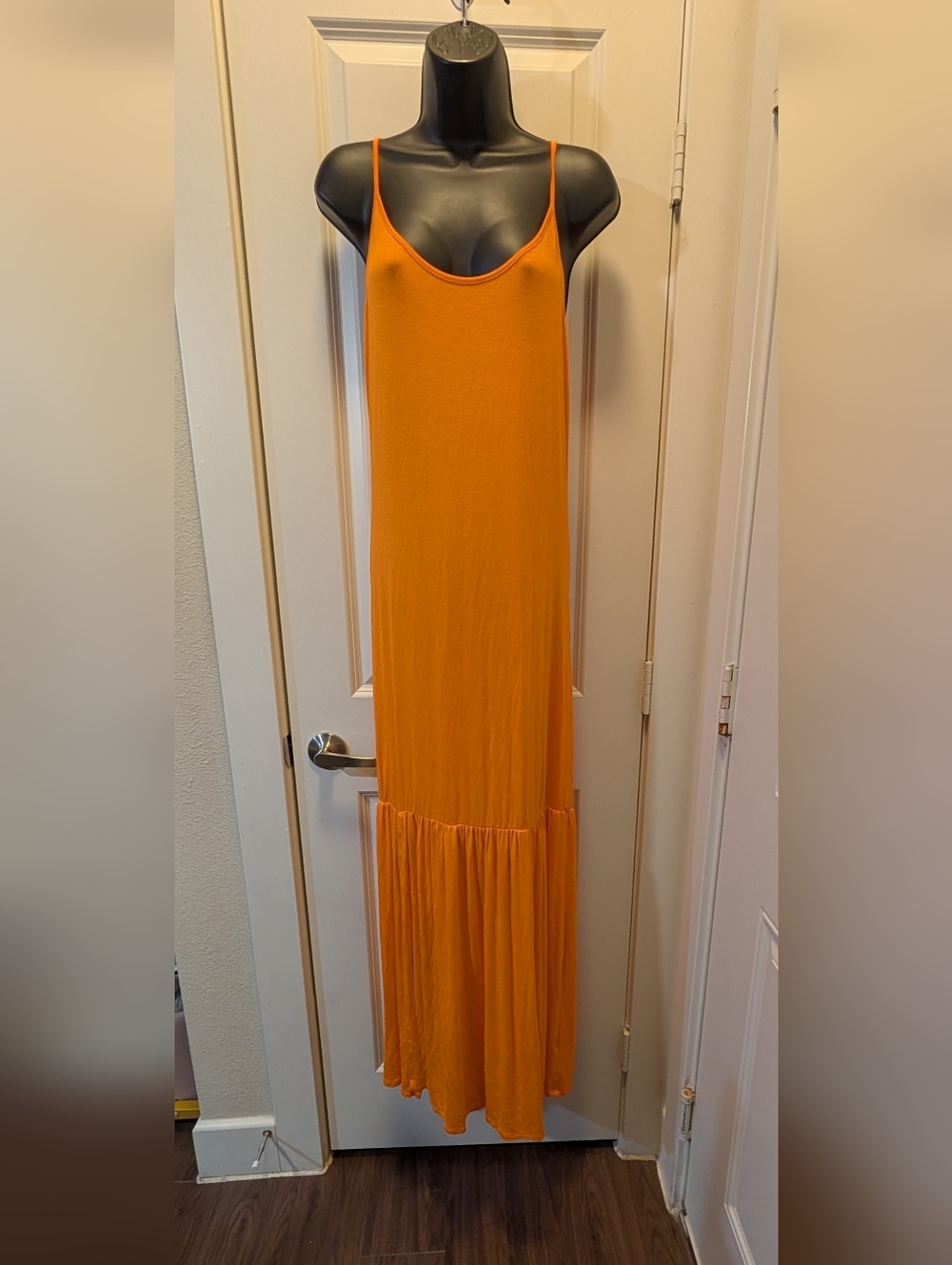 Bright Orange Boutique Babydoll Maxi Dress